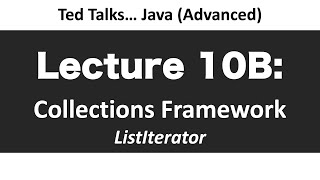 CSCI2120 - Lecture 10B: Collections - ListIterator interface