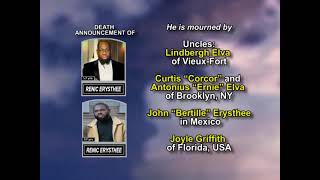 Renic Erysthee ~ Long Obituary