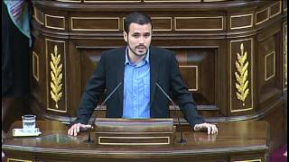 Intervencion de Alberto Garzon en Pleno del Congreso (31/05/2012)