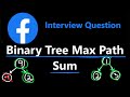 Binary Tree Maximum Path Sum - DFS - Leetcode 124 - Python