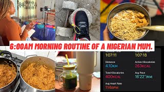 6:00AM MORNING ROUTINE OF A MOM OF 3|NIGERIAN CONCOTION RICE| BATCH FILMING.