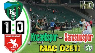 Kocaelispor 1-0 Samsunspor Maç Özeti - HD - 28/08/2021
