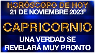 CAPRICORNIO HOY - NO LO PODRÁS CREER - HORÓSCOPO DIARIO - CAPRICORNIO 21 DE NOVIEMBRE 2023