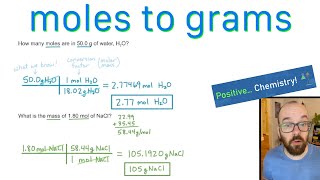 Moles to Grams - How to Convert | Positive Chemistry