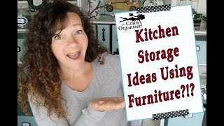 Kitchen Storage Ideas using furniture