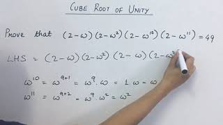 Cube roots of Unity | Simple explanation | Complex Numbers | Part 6