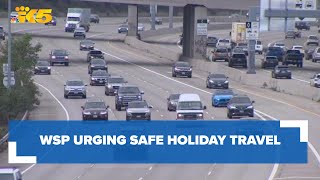 WSP urging safe holiday travel amid busy roadways in western Washington