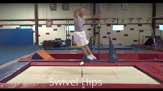 HOW TO LEARN TO DO A SWIVEL HIP ON TRAMPOLINE - SWIVEL HIPS TUTORIAL - Gymnastics Tutorials