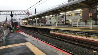 特急草津・四万 桶川駅通過