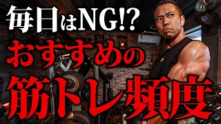 【毎日はNG!?】トレーニング歴30年以上でたどり着いた！最適な筋トレ頻度。