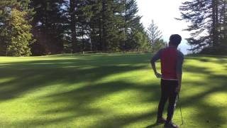 Another chipping for Eagle 7 iron approach shot