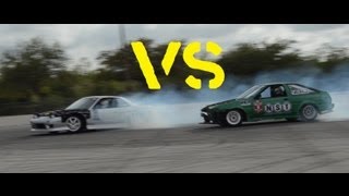 LS1 240sx VS F20c turbo powered ae86 Corolla - DRIFT