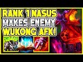 Making high-elo Wukong Go afk Rank 1 Nasus | Carnarius | League of Legends