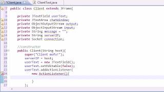 Intermediate Java Tutorial 137 Creating the GUI for the Client