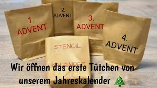 UNBOXING UNSERES JAHRESKALENDERS 1. Advent 🎄