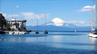 三浦諸磯湾のヨットと富士山・2017年2月12日