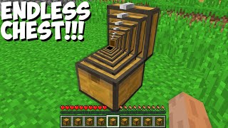 What if you OPEN this ENDLESS CHEST in Minecraft MAGIC CHEST
