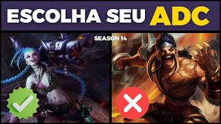 Como escolher seu ADC PERFEITO na temporada 14! (League of legends)