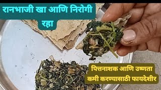 #पित्तनाशक भाजी#आरोग्यासाठी हितकारक भाजी १००% फायदेशीर