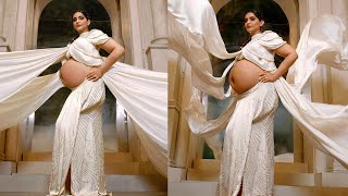 Sonam Kapoor looks Stunning flaunting her Baby Bump in her Maternity Photoshoot before her Delivery