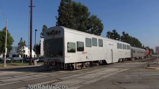 11/19/20 Train activity spotted in Santa Fe Springs ft. manned BNSF Geometry train \u0026 BNSF 4717