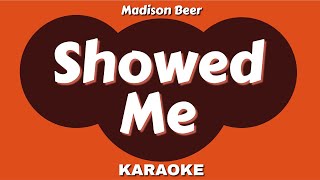 Madison Beer - Showed Me (Karaoke Instrumental) With Lyrics/ Piano/ Acoustic (Reaction) (Sped Up)