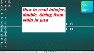 How to read integer, double, String from stdin in java