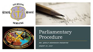 Basic Parliamentary Procedure