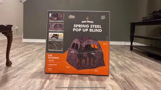 Game Winner Spring Steel Pop Up Blind Unboxing