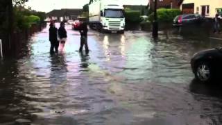 Floods in North Bersted, Bognor Regis June 2012