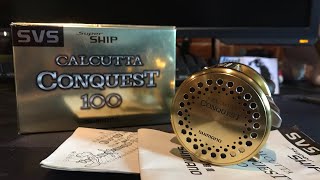 แกะกล่องรอก shimano calcutta conquest 100 ( รอกมือสองญี่ปุ่น )