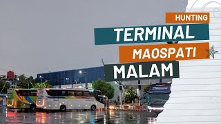 Terminal Maospati HUNTING MALAM Banyak Bus Arah Jakarta Masuk