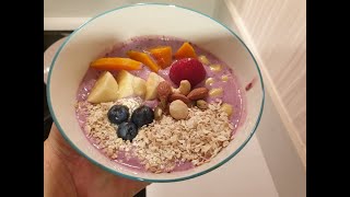 โยเกิร์ต mix berry (Fruit smoothie bowl) #Shorts