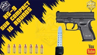 HS-9 Sub Compact 16 Rounds Test Fire | HS-9 G2 Sub Compact Full Magazine Test Fire| Weapons Shorts