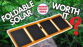 HARBOR FREIGHT Lightweight PORTABLE solar panel Affordable SOLUTION?
