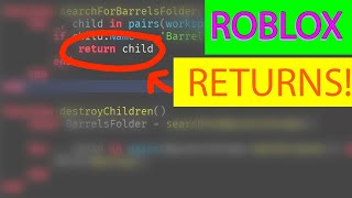 ROBLOX CODING TUTORIAL #5: RETURNS!