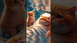 The cat is in the hospital short video||kaathu Mele|| #cat #animals #catvideos #funny #cute #ai #fyp