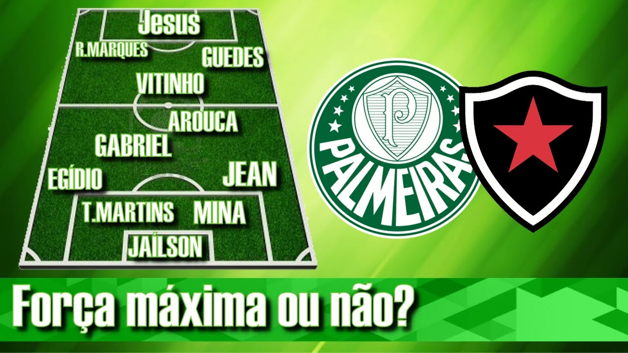 PALMEIRAS X BOTAFOGO DA PARAÍBA / TIME TITULAR OU TIME MISTO? COMENTE ...