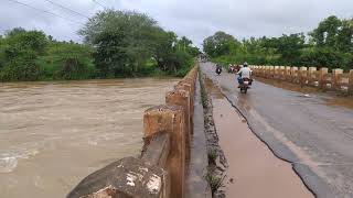 rattihalli kumadwati river full flow , Haveri Karnataka | #flood #river #overflow