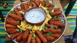 Shami Kabab (Lola Kebab) - لوله کباب - One of the Most Delicious Afghan Village Meals