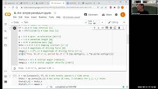 numerical solution and basic features of damped driven pendulum
