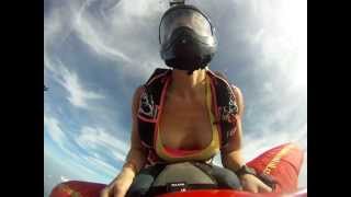 Hot Girl + Skydive Wingsuit Rodeo + Cleavage = AWESOME