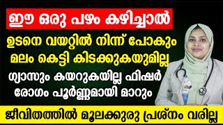 ഈ പഴം കഴിച്ചാൽ ഉടനെ വയറ്റിൽ നിന്നും പോകും.ഫിഷർ പൂർണ്ണമായും മാറുകയും മൂലക്കുരു ജീവിതത്തിൽ വരികയുമില്ല