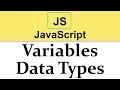 #6 JavaScript Tutorial | Variables & Data Types