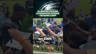 AJ Brown Showing Love to The Youth During Training Camp for Philadelphia Eagles