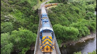 The Taieri Gorge Railway -  by Drone in 4K