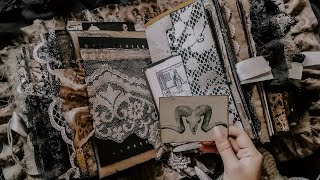 XL Vintage-Witch Themed Spell Book | Grimoire | Book of Shadows | Junk Journal Flip-Through (SOLD)
