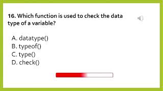 Python Quiz - Variables, Data Types & Casting