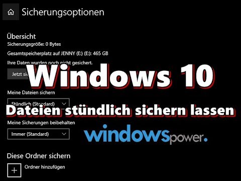 Windows 10 Dateien Automatisch Stündlich Sichern Lassen - YouTube