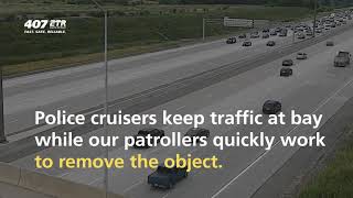 Tricks of the Trade – How we clear debris from the highway | 407 ETR